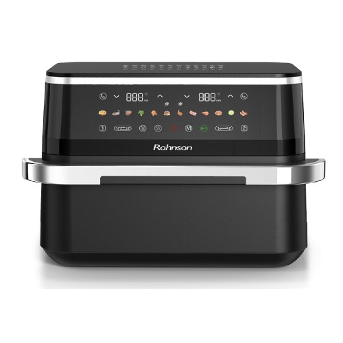 ΦΡΙΤΕΖΑ ROHNSON R-28019 AIRFRYER DUAL COOK  ΜΑΥΡΗ 3100W 9LT